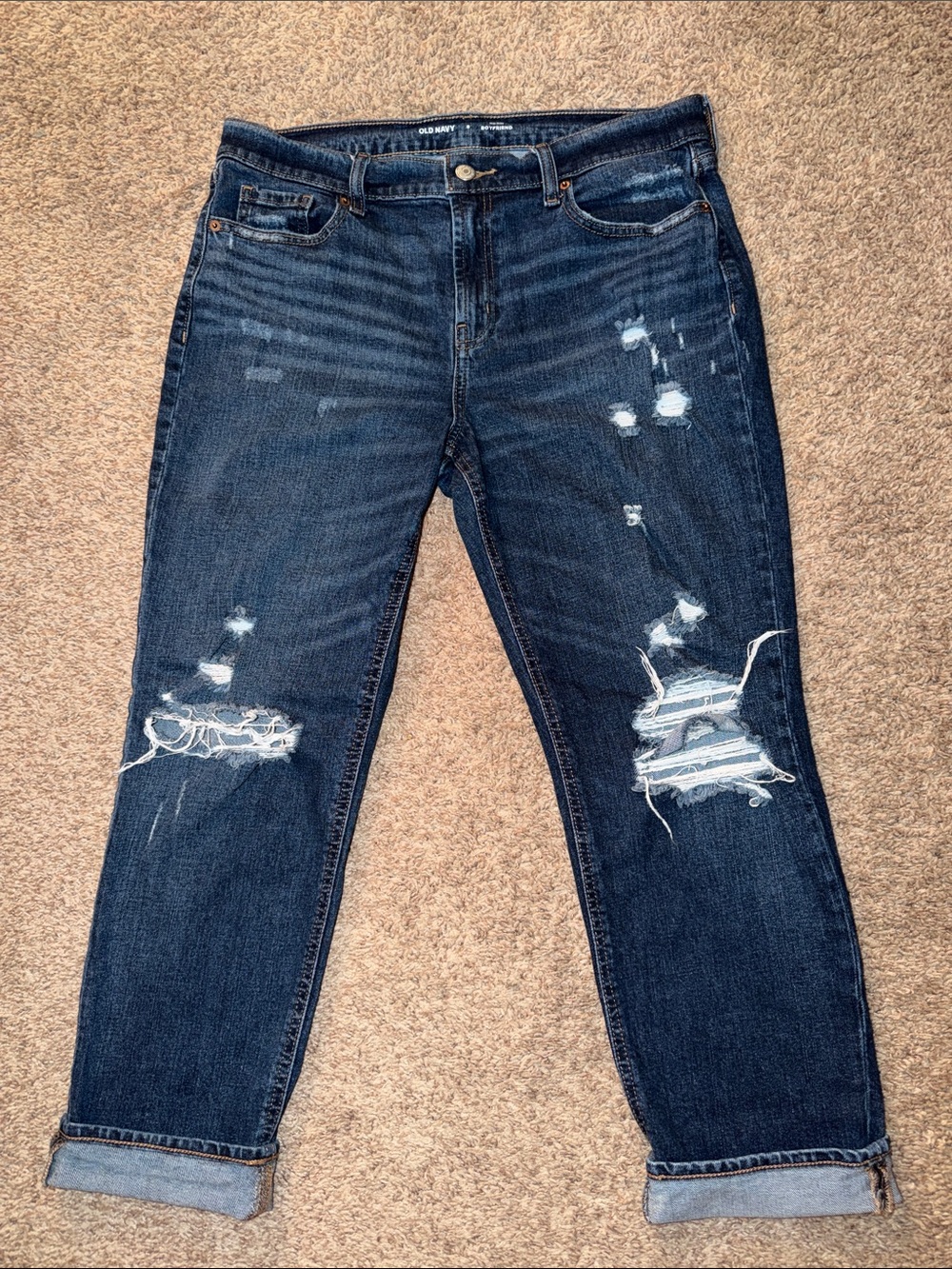 Old Navy Mid Rise Boyfriend Jeans size 8